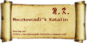 Moczkovcsák Katalin névjegykártya